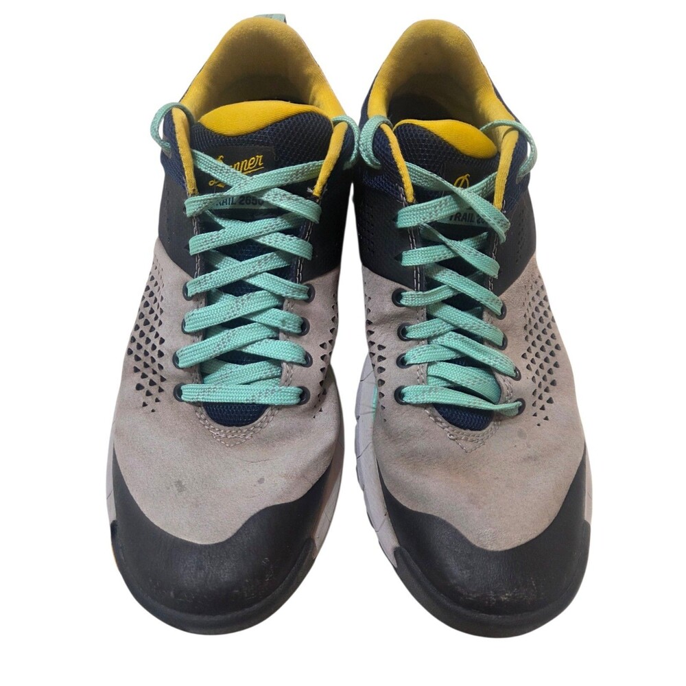 Danner 2650 Women's 3โ Trail Hiking Shoes OrthoLite Footbed Gray Blue Yellow 9.5